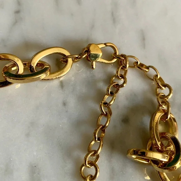 Kate Spade Gold Statement Chunky & Funky Multicolor Beaded Charm Necklace - Picture 7 of 9